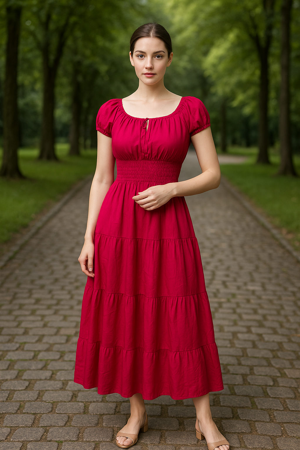 Breezy Bliss Smocked Maxi Dress – Summer Beachwear for Women | GlammebyTK