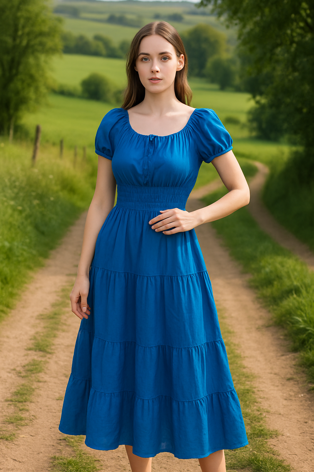 Breezy Bliss Smocked Maxi Dress – Summer Beachwear for Women | GlammebyTK
