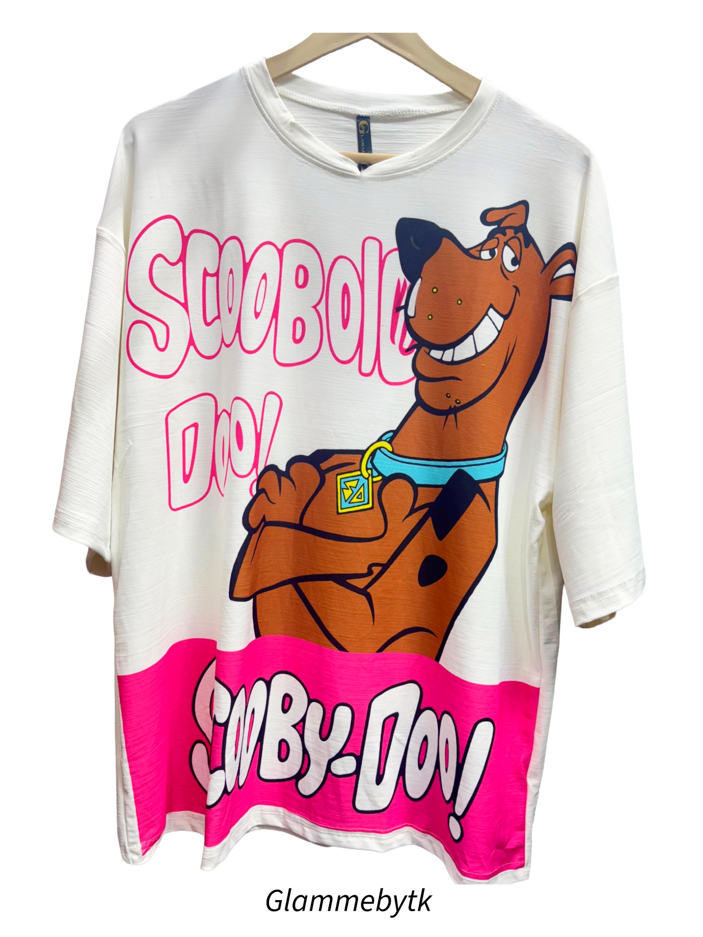 Oversized Scooby-Doo Graphic T-Shirt for Women & Girls – Trendy Cartoon Print |Imported Lycra Fabric