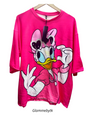 Oversized Daisy Duck Graphic T-Shirt for Women & Girls – Cute Cartoon Print | Imported lycra