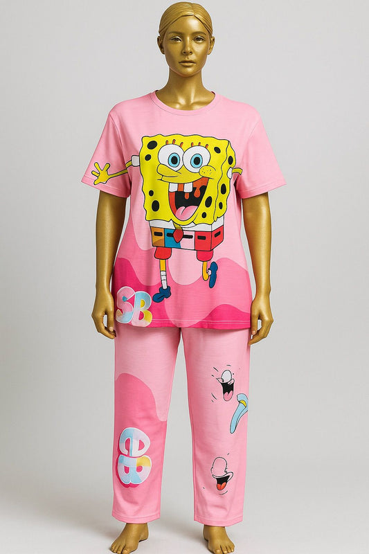 SpongeBob SquarePants Printed Co-ord Set – Fun & Comfy Loungewear