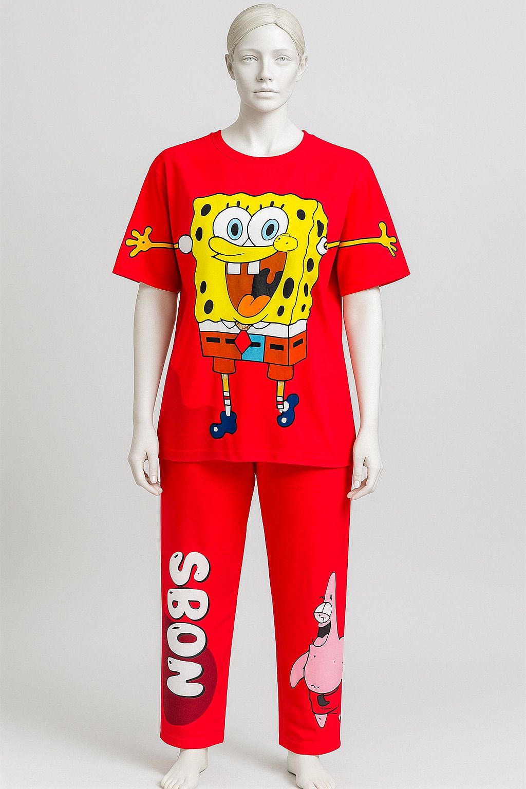 SpongeBob SquarePants Printed Co-ord Set – Fun & Comfy Loungewear
